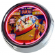 N-0758 Flipper Star Jet Bally 1963 Große Neon-Uhr 17" Zoll Retro Wanduhr