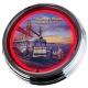N-0355 Golden Gate Diner Große Neon-Uhr 17" Zoll Retro Wanduhr