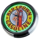 N-0359 Red Crown Gasoline Pin Up Große Neon-Uhr 17" Zoll Retro Wanduhr