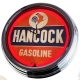 N-0375 Hancock Gasoline Große Neon-Uhr 17" Zoll Retro Wanduhr