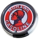 N-0383 Mohawk Gasoline Große Neon-Uhr 17" Zoll Retro Wanduhr