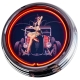 N-0421 Hot Rod Pin Up Große Neon-Uhr 17" Zoll Retro Wanduhr
