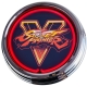 N-0429 Street Fighter Große Neon-Uhr 17" Zoll Retro Wanduhr