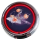 N-0460 Messer Küchen Uhr Große Neon-Uhr 17" Zoll Retro Wanduhr