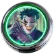 N-0493 Clown Große Neon-Uhr 17" Zoll Retro Wanduhr