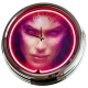 N-0494 Game 7 / Große Neon-Uhr 17" Zoll Retro Wanduhr