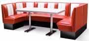 Bel Air Diner-Eckbank mit Tisch HW-270-Set