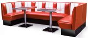 Bel Air Diner-Eckbank mit Tisch HW-300-Set