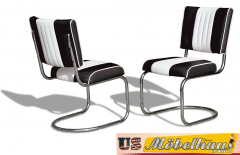 CO-27 Bel Air Prospect Chair CB Chrome im 50er USA Diner Style