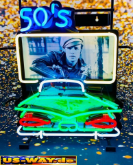 N-N0119 50´s Drive In Neon Display – Leuchtendes Retro-Schild für Zuhause & Gewerbe