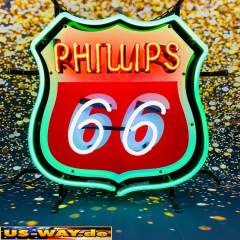 N-N0101 Route 66 Neon Display – Leuchtendes Retro-Schild für Zuhause & Gewerbe