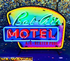 N-N0137  Bel Air Motel Neon Display – Leuchtendes Retro-Schild für Zuhause & Gewerbe