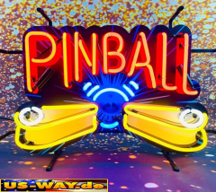 N-N0147  Pinball Neon Display – Leuchtendes Retro-Schild für Zuhause & Gewerbe