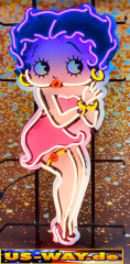 N-N0151  Betty Boop Neon Display – Leuchtendes Retro-Schild für Zuhause & Gewerbe