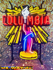N-N0171  Columbia Neon Display – Leuchtendes Retro-Schild für Zuhause & Gewerbe
