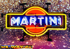 N-N0174 Martini Neon Display – Leuchtendes Retro-Schild für Zuhause & Gewerbe