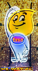 N-N0175  Esso Man Neon Display – Leuchtendes Retro-Schild für Zuhause & Gewerbe
