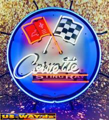 N-N0179 Corvette Neon Display – Leuchtendes Retro-Schild für Zuhause & Gewerbe