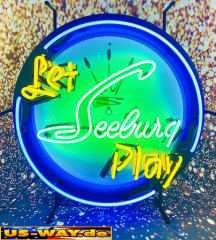 N-N0180 Let Seeburg Play Neon Display – Leuchtendes Retro-Schild für Zuhause & Gewerbe