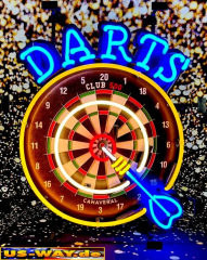 N-N0181  Darts Neon Display – Leuchtendes Retro-Schild für Zuhause & Gewerbe