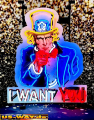 N-N0183  I Want You Neon Display – Leuchtendes Retro-Schild für Zuhause & Gewerbe
