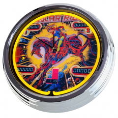 N-0755 Flipper Solar Ride Gottlieb 1979 Große Neon-Uhr 17" Zoll Retro Wanduhr